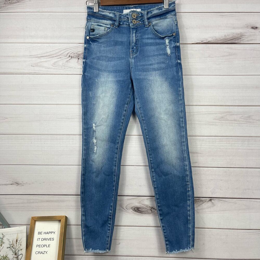 Kancan Lightwash‎ High Waisted Skinny Jeans Size 3/25